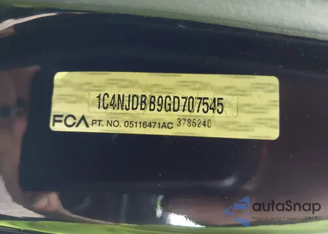 2016 Jeep Compass Sport из США, поврежденный, VIN 1C4NJDBB9GD707545